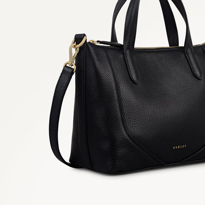 Radley London Black Small Ziptop Grab Bag