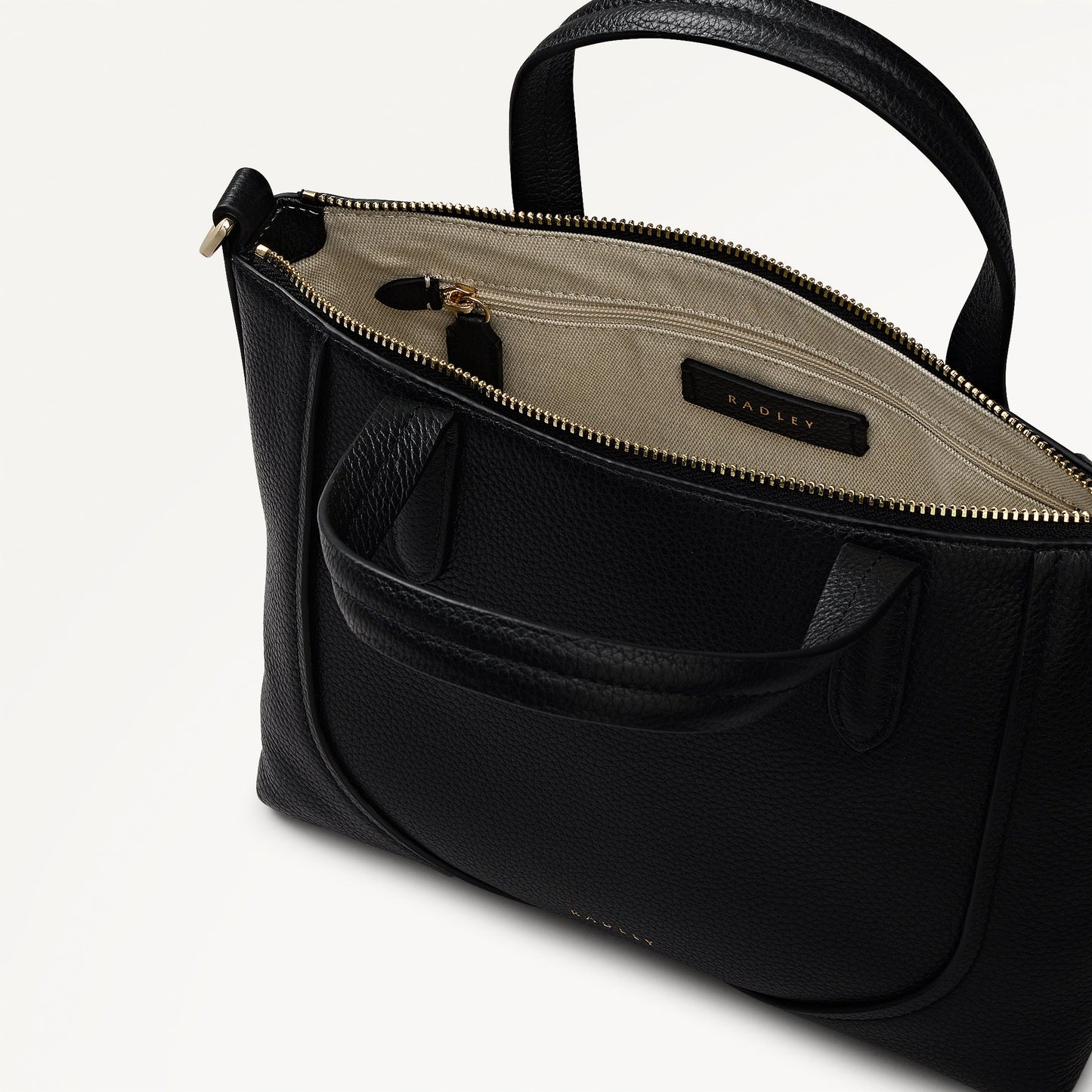 Radley London Black Small Ziptop Grab Bag