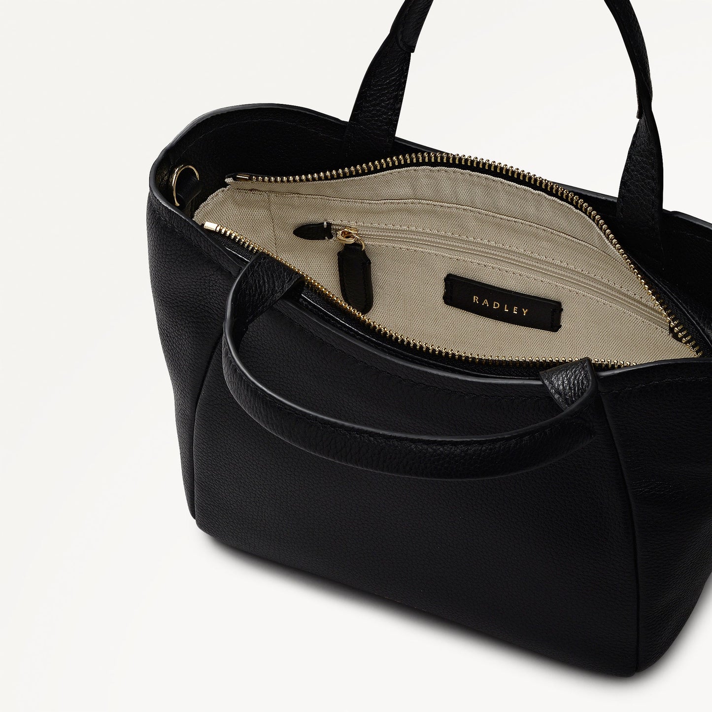 Radley London Black Small Ziptop Grab Bag