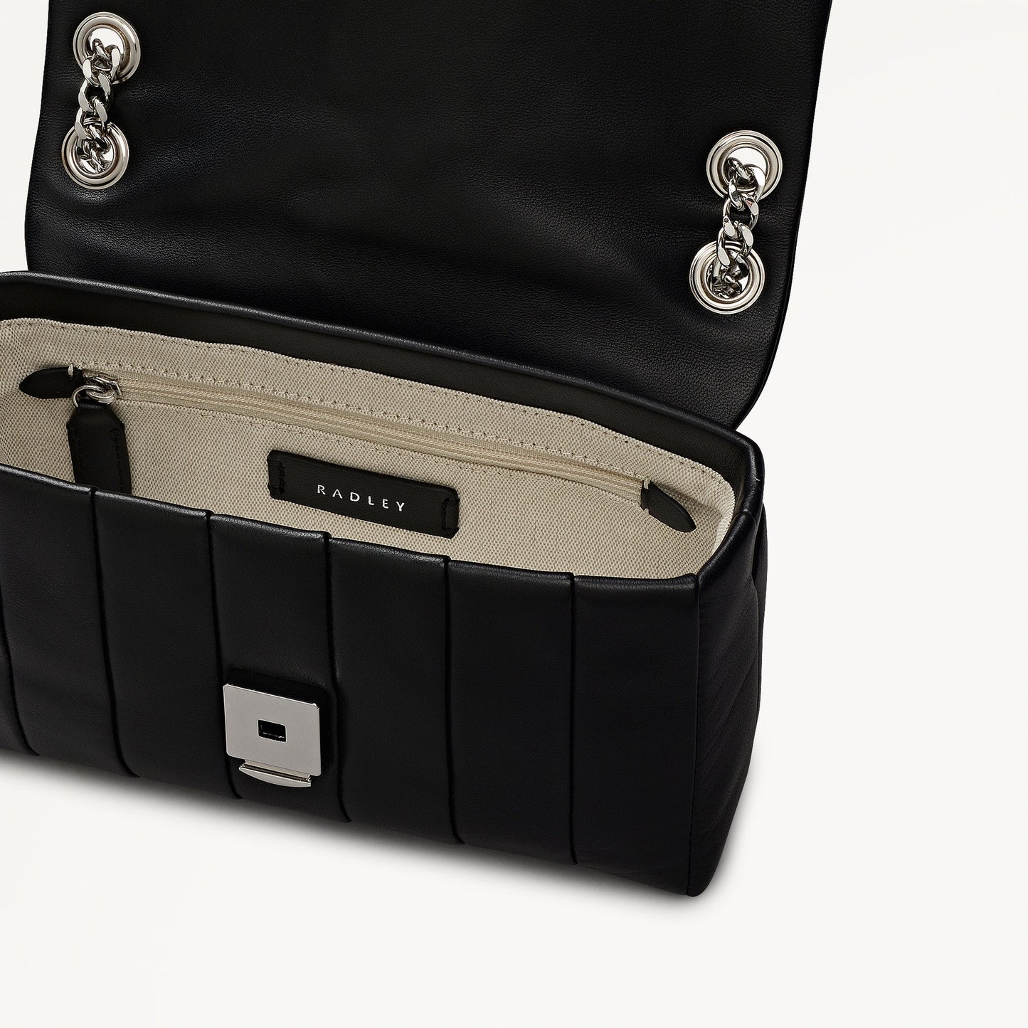 Radley London Black Mini Flapover Cross Body Bag