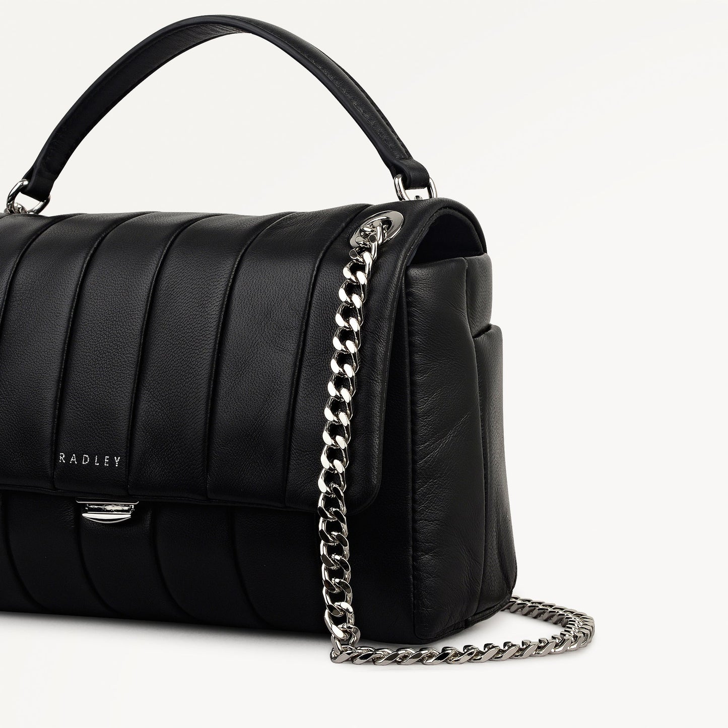 Radley London Black Mini Flapover Cross Body Bag
