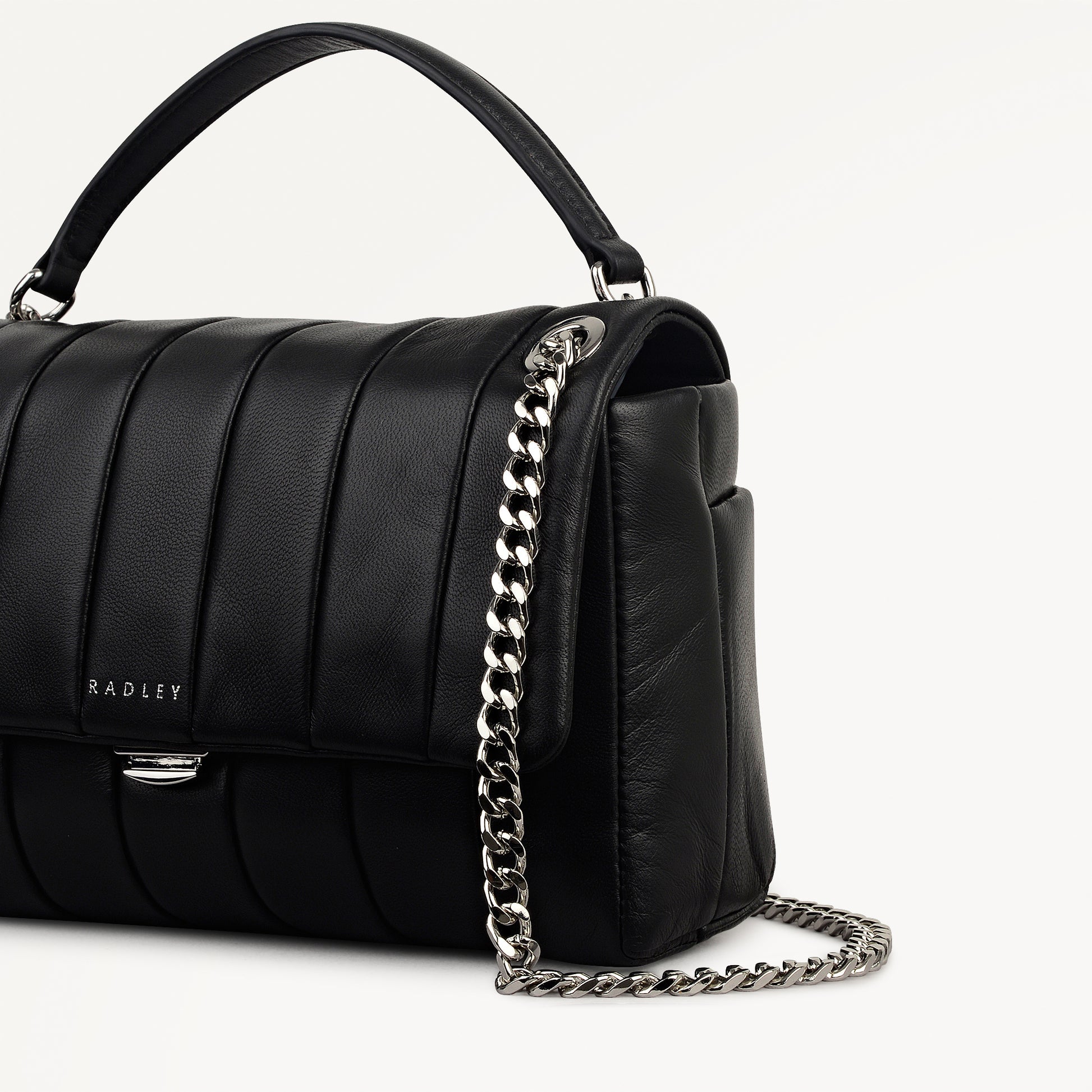 Radley London Black Mini Flapover Cross Body Bag