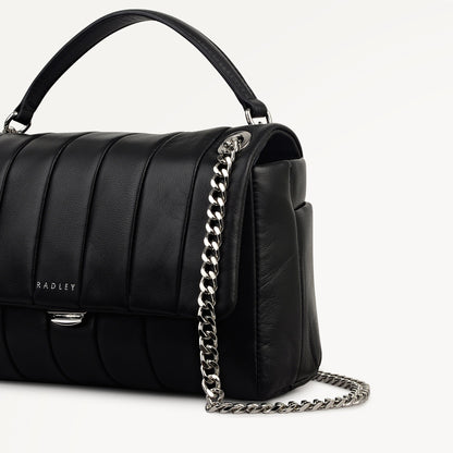 Radley London Black Mini Flapover Cross Body Bag