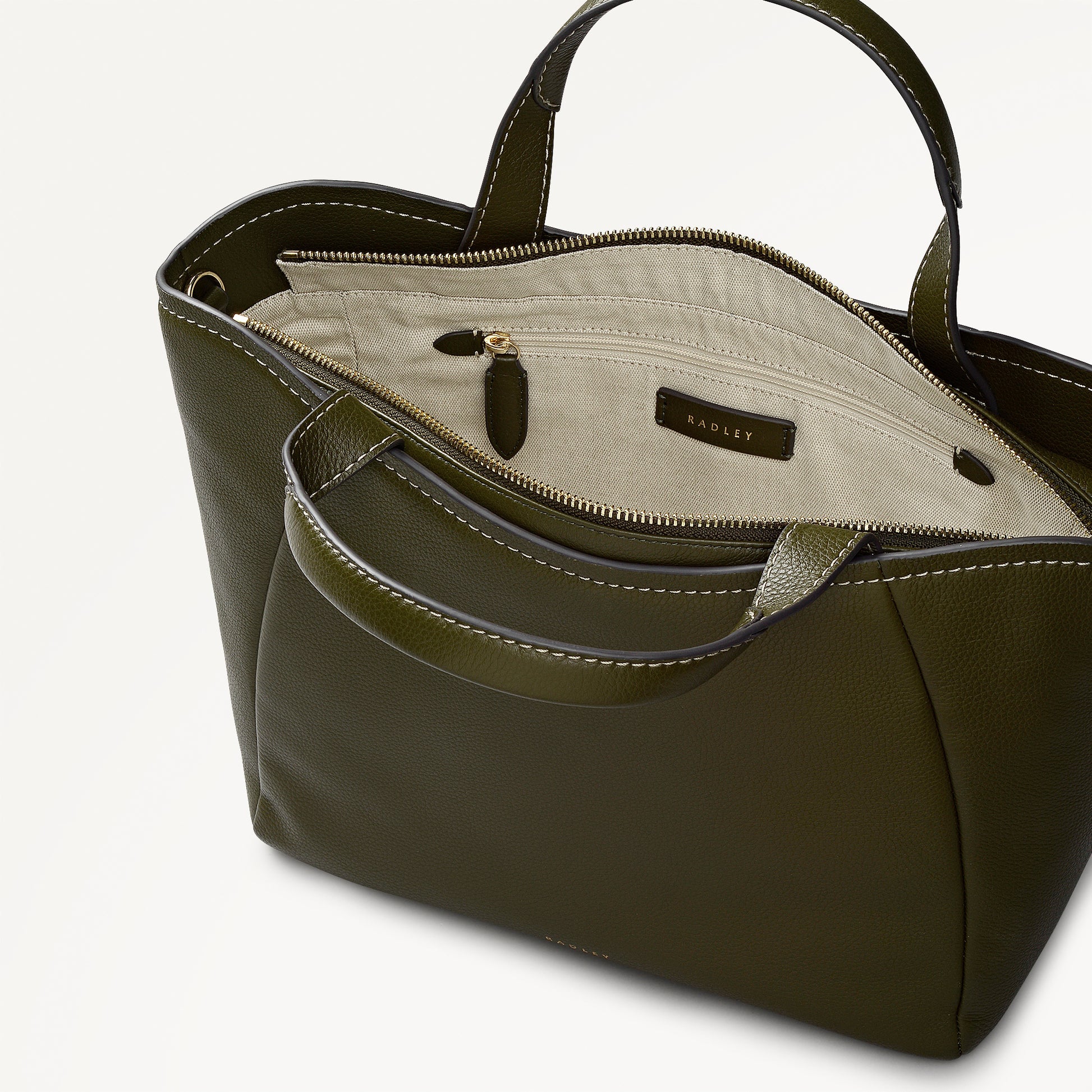 Radley London Pine Needle Medium Ziptop Grab Bag