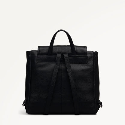 Radley London Black Medium Flapover Backpack