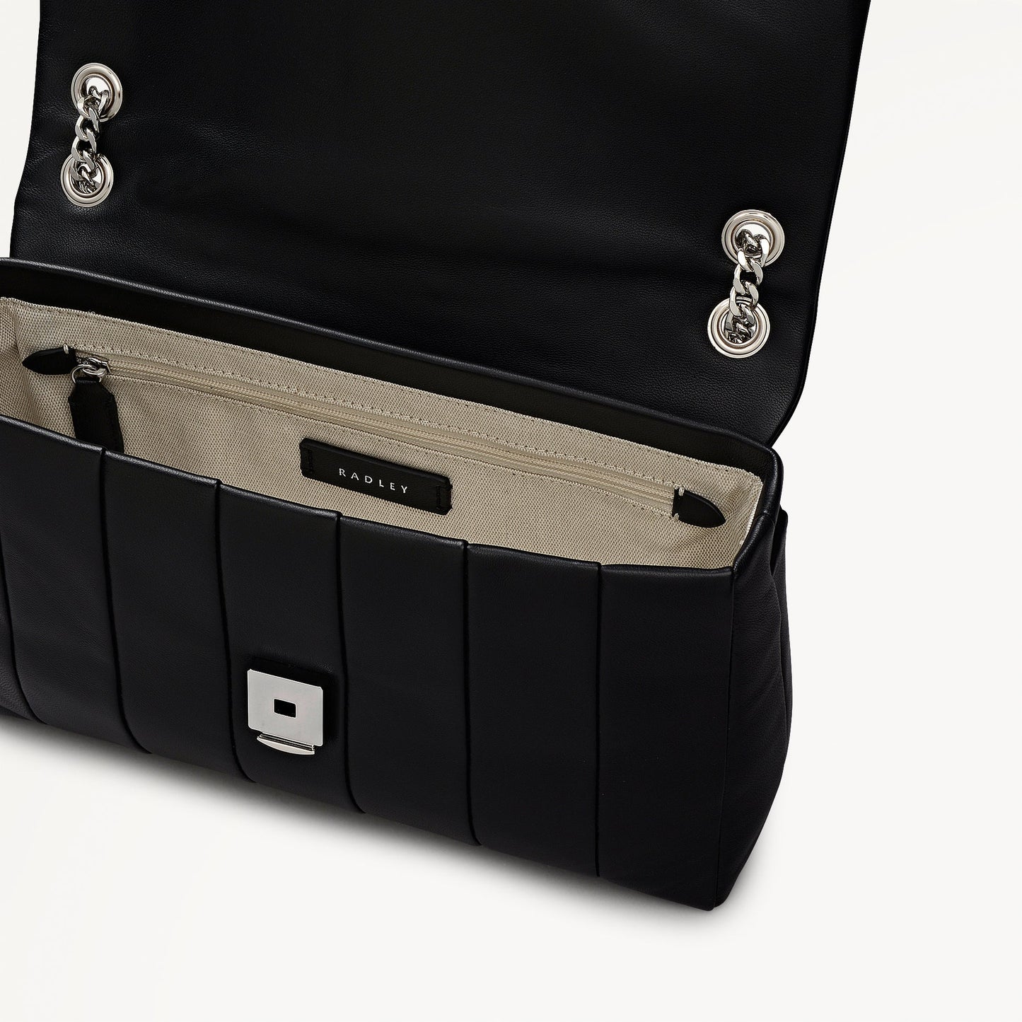 Radley London Black Small Flapover Cross Body Bag