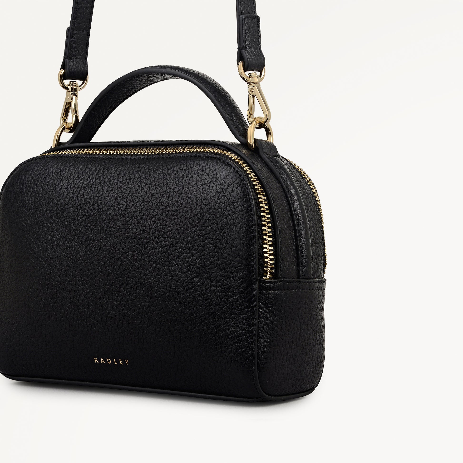 Radley London Black Small Ziptop Cross Body Bag