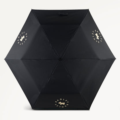 Radley London Black Superlite Responsible Umbrella