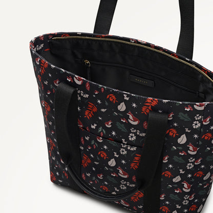 Radley London Black Medium Ziptop Tote Bag