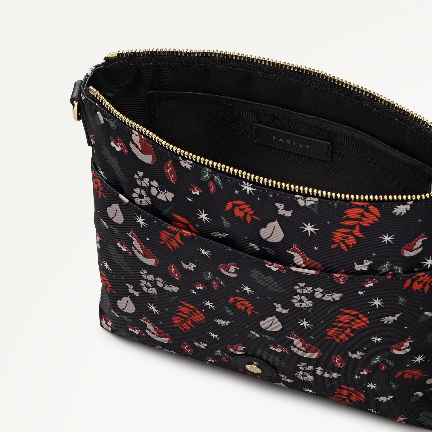 Radley London Black Small Ziptop Cross Body Bag