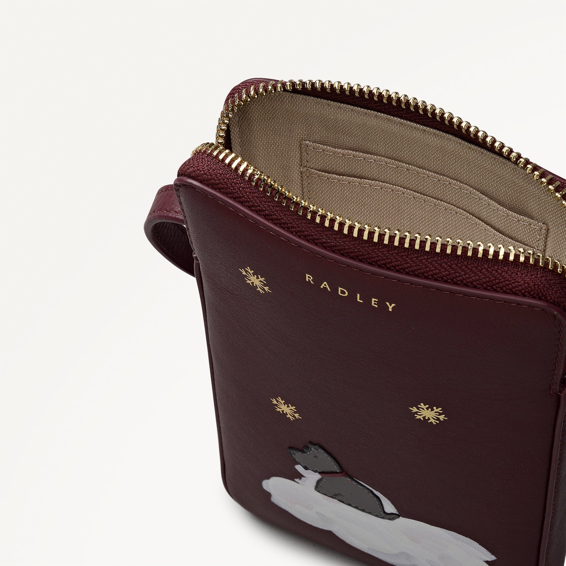 Radley London Dark Cherry Medium Phone Cross Body Bag