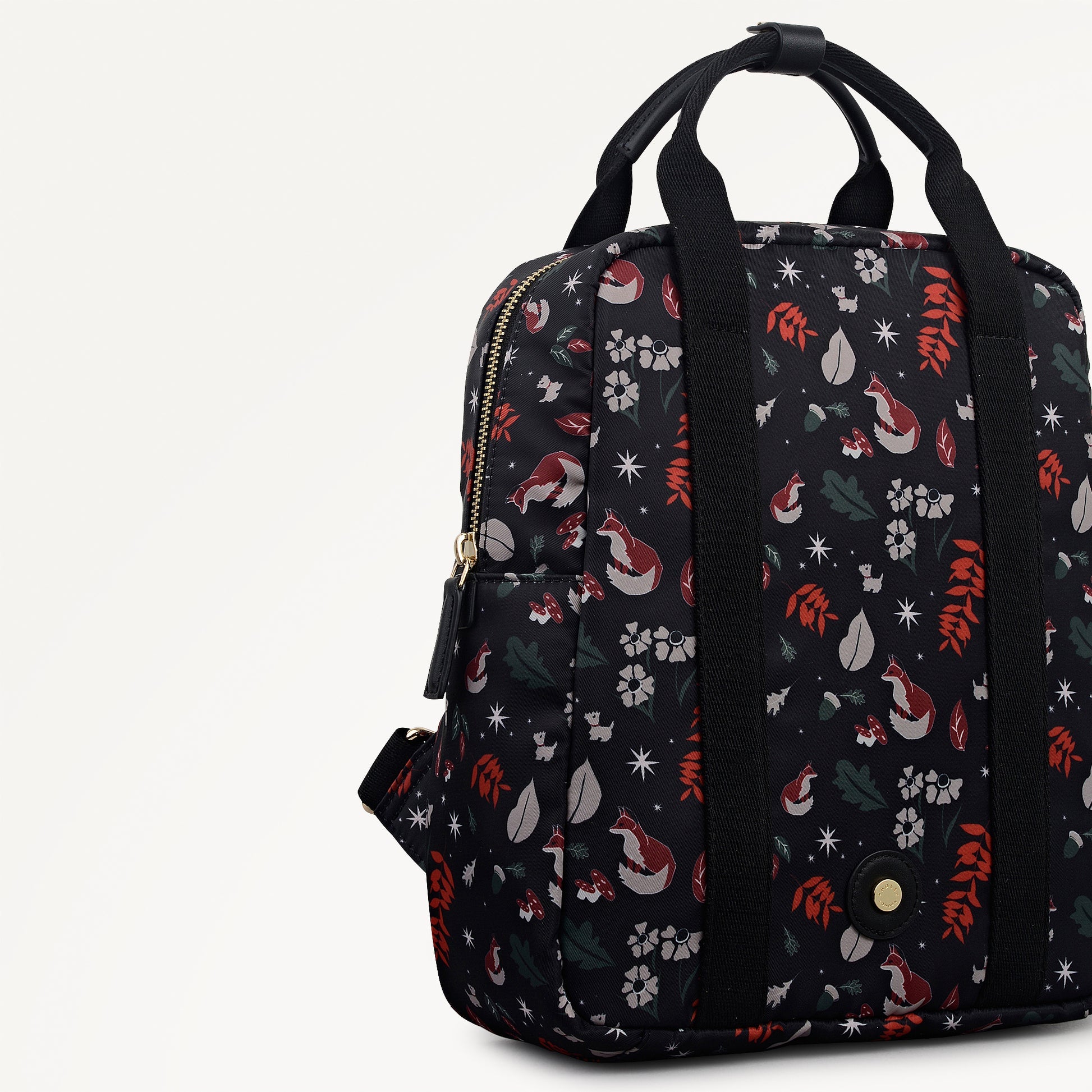 Radley London Black Small Ziptop Backpack