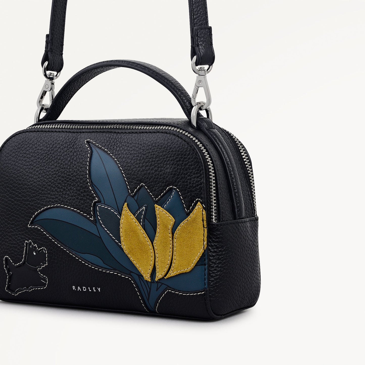 Radley London Black Small Ziptop Cross Body Bag