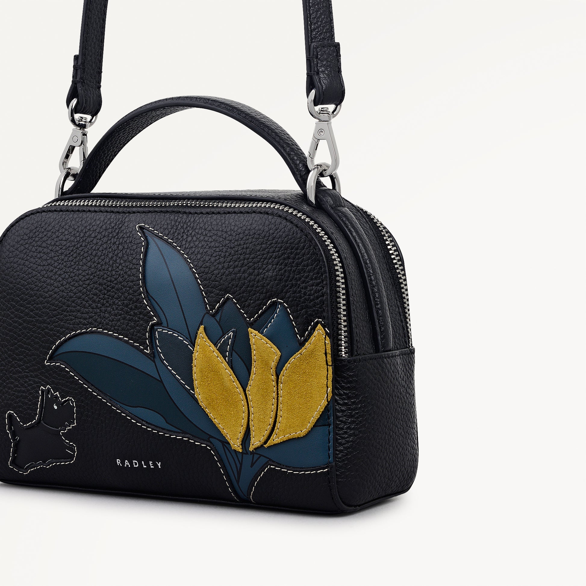 Radley London Black Small Ziptop Cross Body Bag