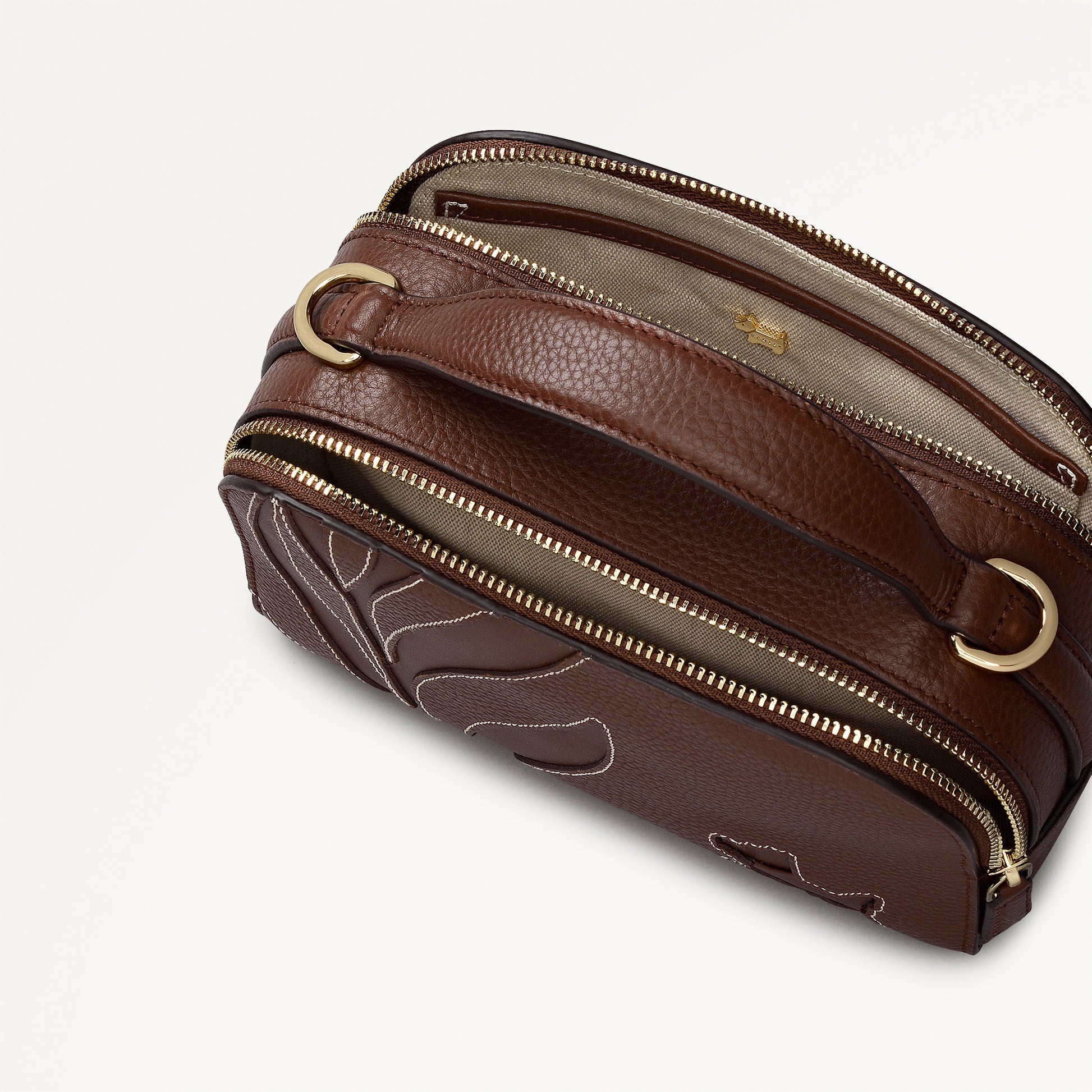 Radley London Chocolate Small Ziptop Cross Body Bag