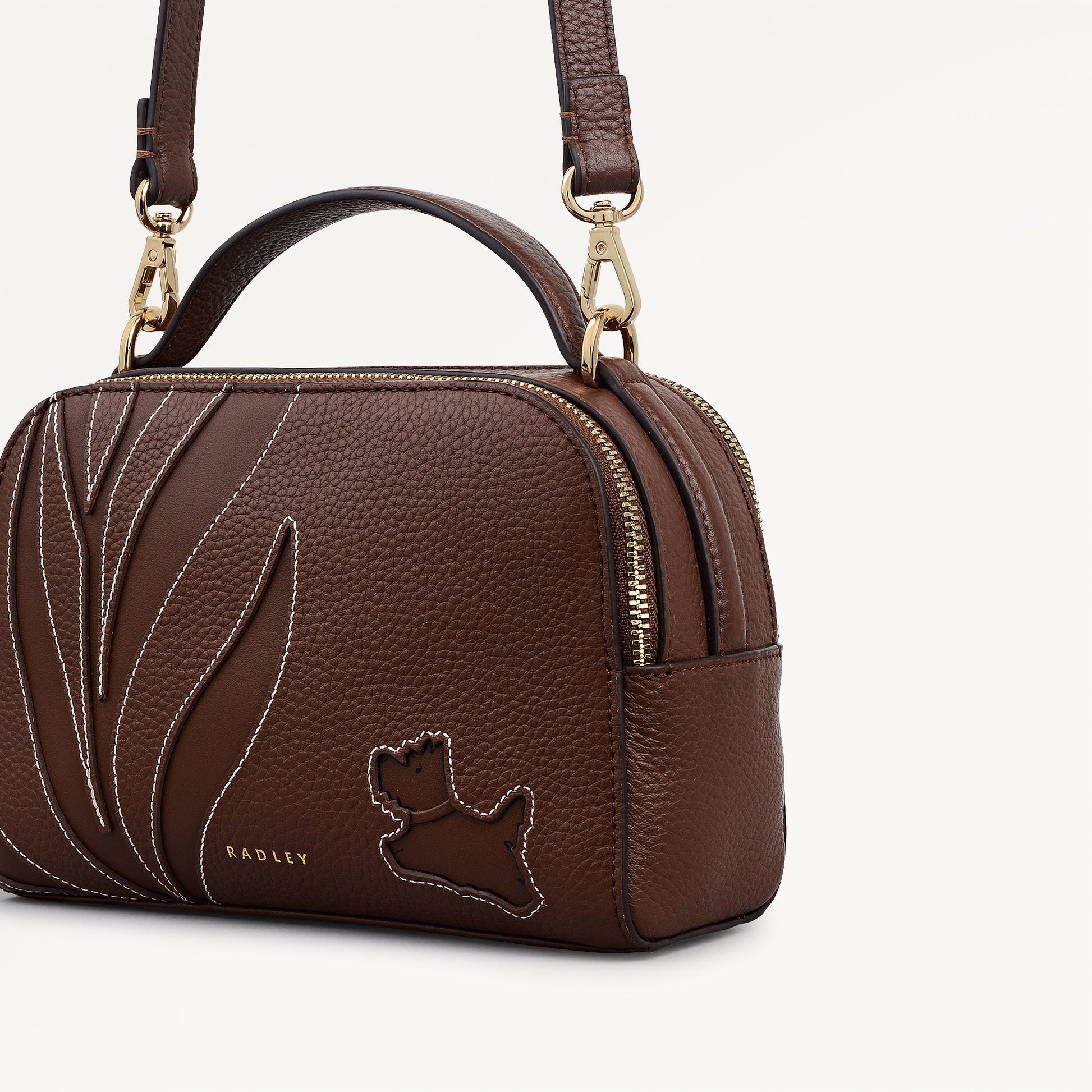 Radley London Chocolate Small Ziptop Cross Body Bag