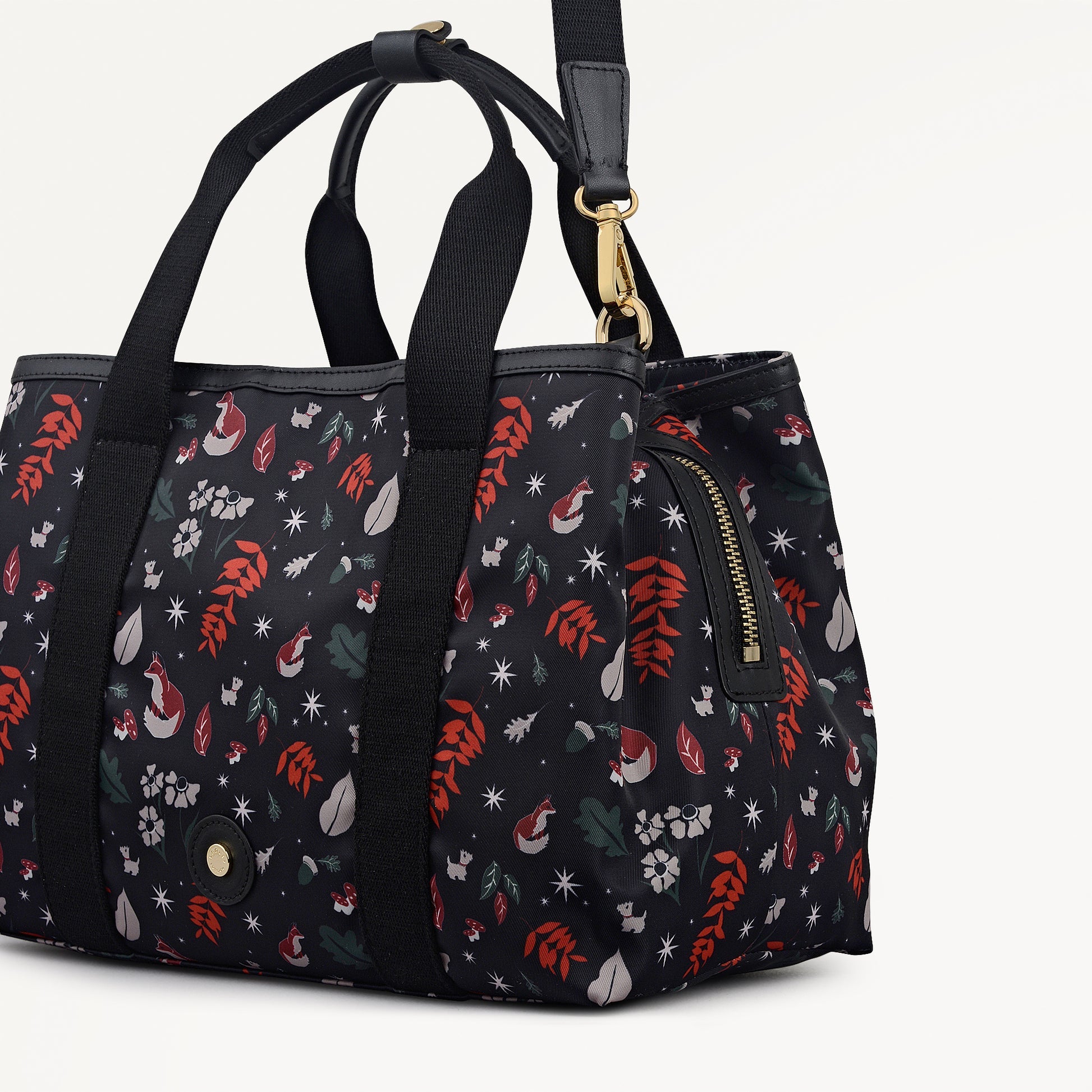 Radley London Black Medium Ziptop Grab Bag