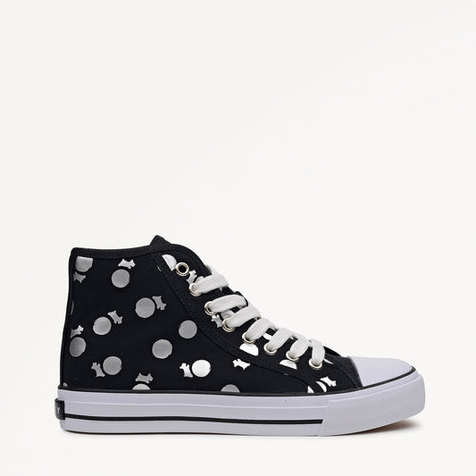 Radley London Black Canvas Spot Trainer