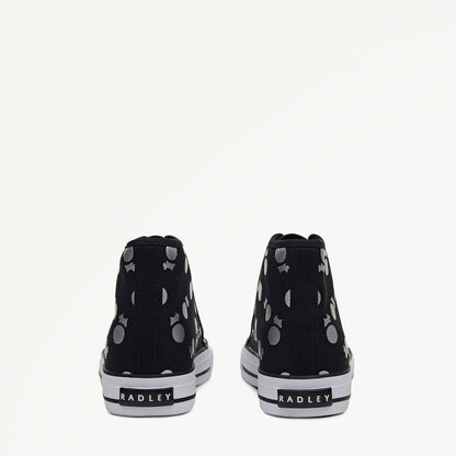 Radley London Black Canvas Spot Trainer