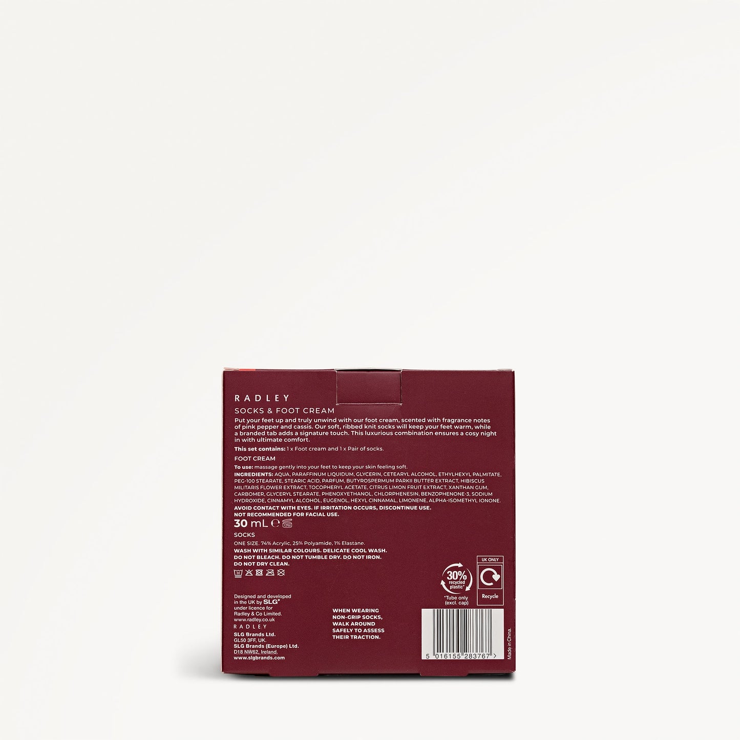 Radley London Socks & Footbalm Cranberry - 4010405