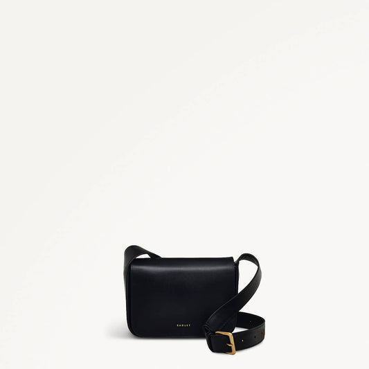 Radley London Black Small Flapover Cross Body Bag