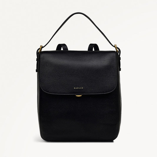 Radley London Black Medium Flapover Backpack
