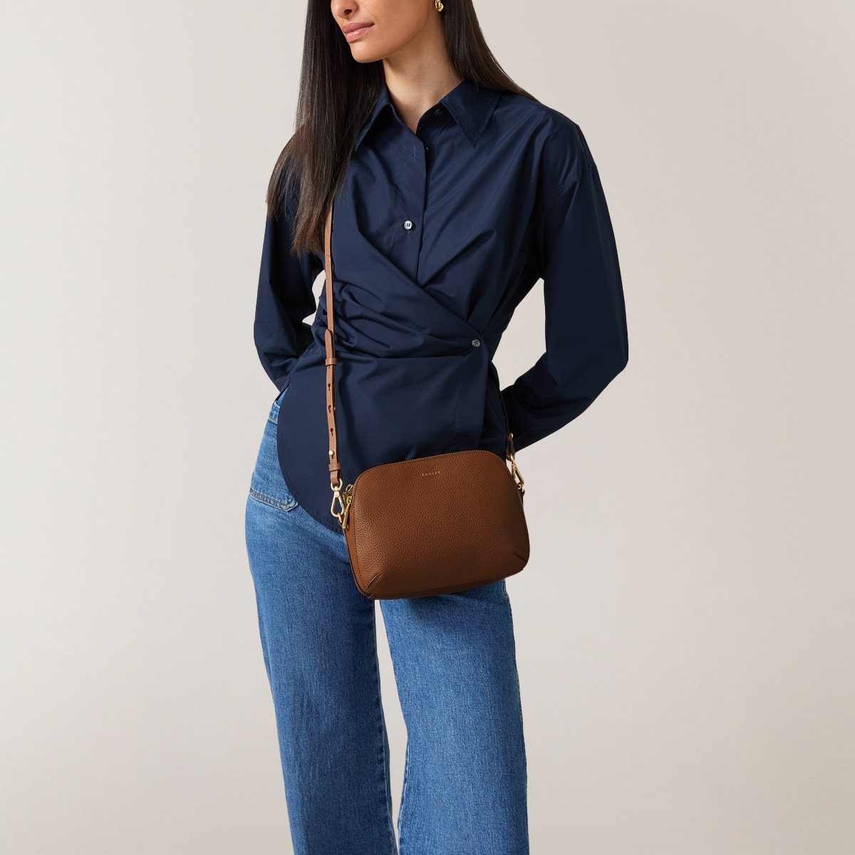 Radley London Saddle Medium Ziptop Crossbdody Bag