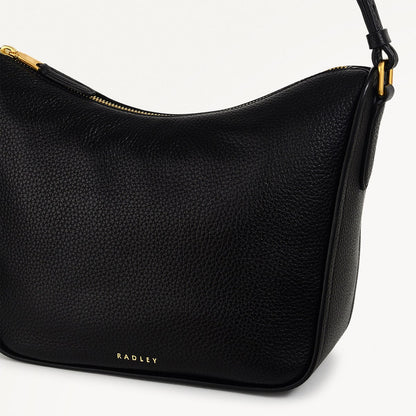 Radley London Black Medium Ziptop Crossbdody Bag