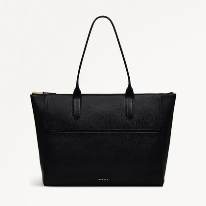 Radley London Black Medium Ziptop Tote Bag