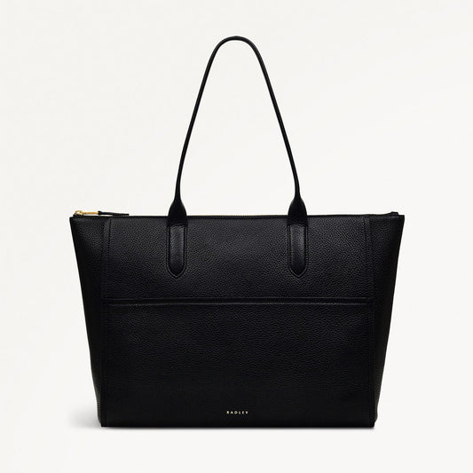Radley London Black Medium Ziptop Tote Bag