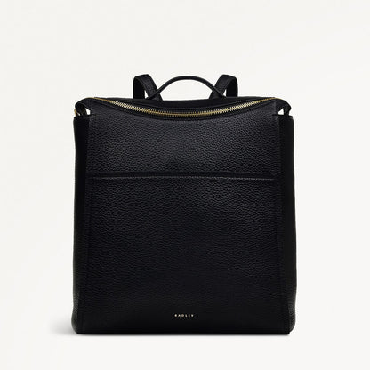 Radley London Black Medium Ziptop Backpack