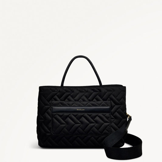 Radley London Black Medium Ziptop Grab Bag
