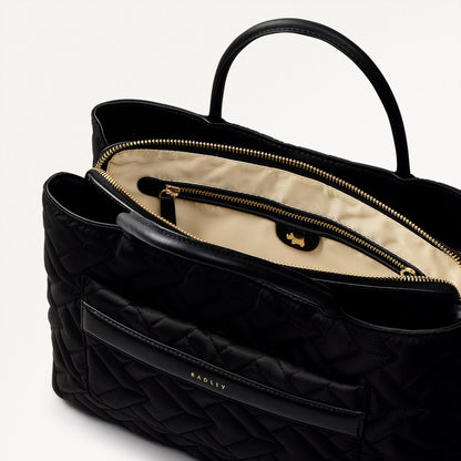 Radley London Black Medium Ziptop Grab Bag