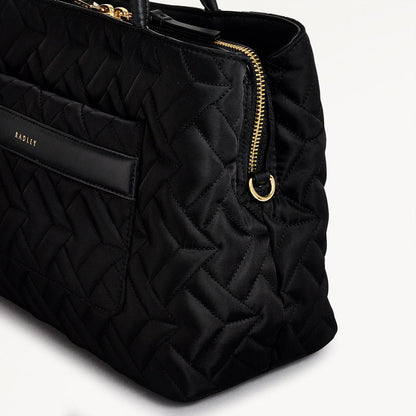 Radley London Black Medium Ziptop Grab Bag