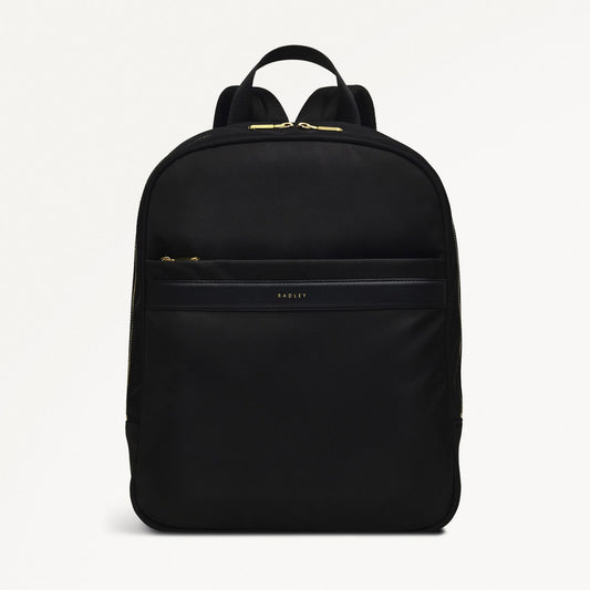 Radley London Black Medium Ziptop Backpack