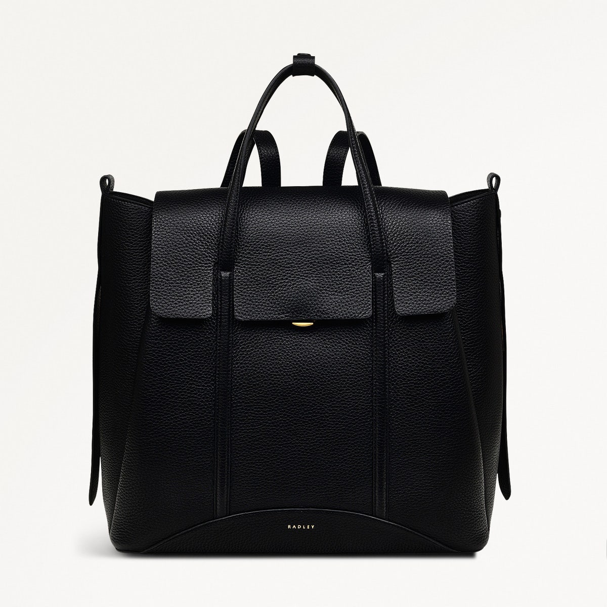 Radley London Black Medium Flapover Backpack