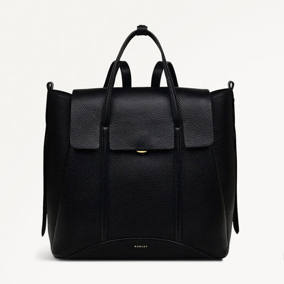 Radley London Black Medium Flapover Backpack