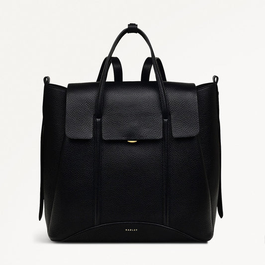 Radley London Black Medium Flapover Backpack