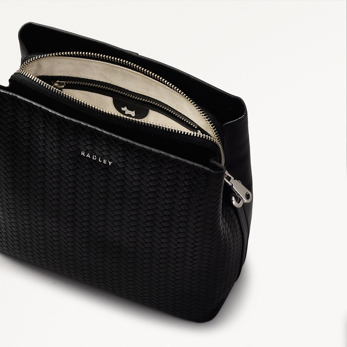 Radley London Black Medium Compartment Cross Body Bag