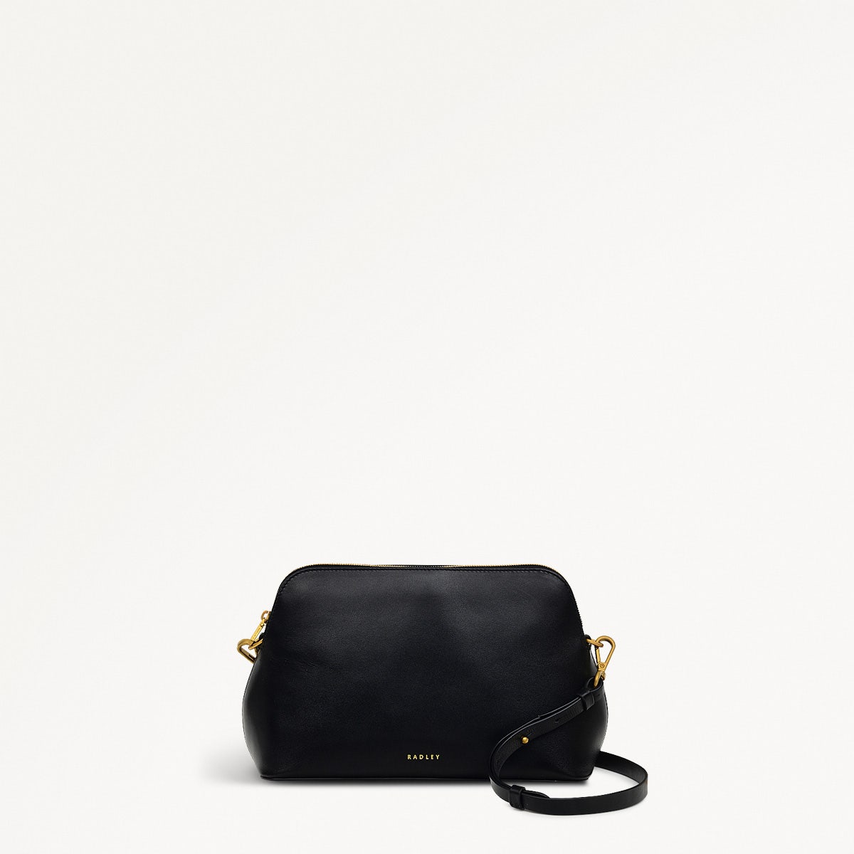 Radley London Black Medium Ziptop Crossbdody Bag