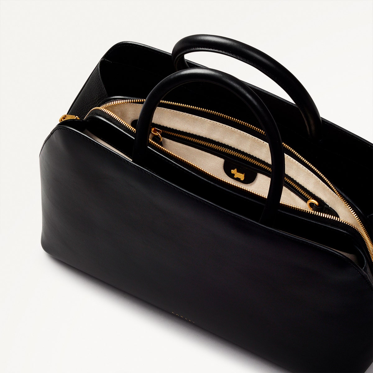 Radley London Black Medium Ziptop Grab Bag