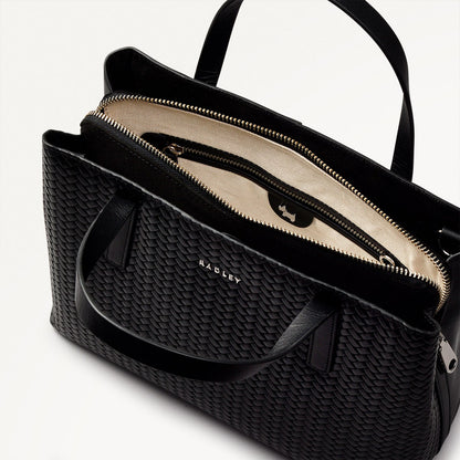 Radley London Black Medium Ziptop Grab Bag
