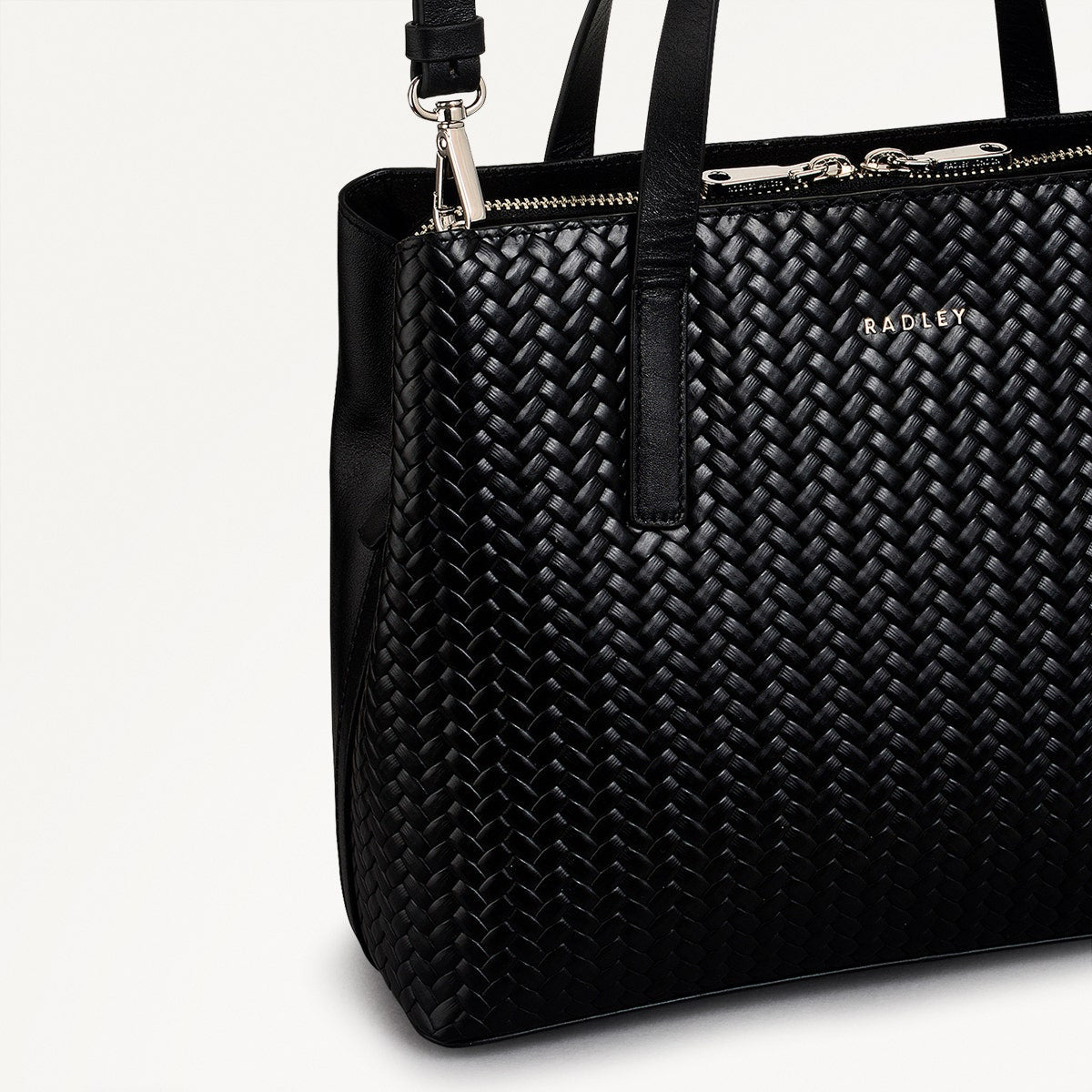 Radley London Black Medium Ziptop Grab Bag