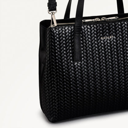 Radley London Black Medium Ziptop Grab Bag