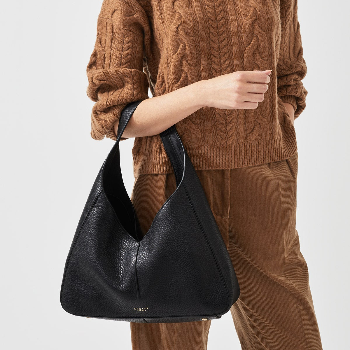 Radley London Black Large Open Top Shoulder Bag