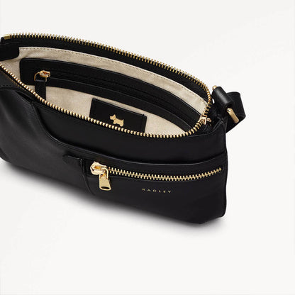 Radley London Black Mini Ziptop Cross Body Bag