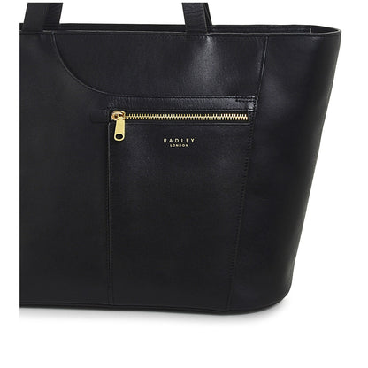 Radley London Black Large Ziptop Tote Bag