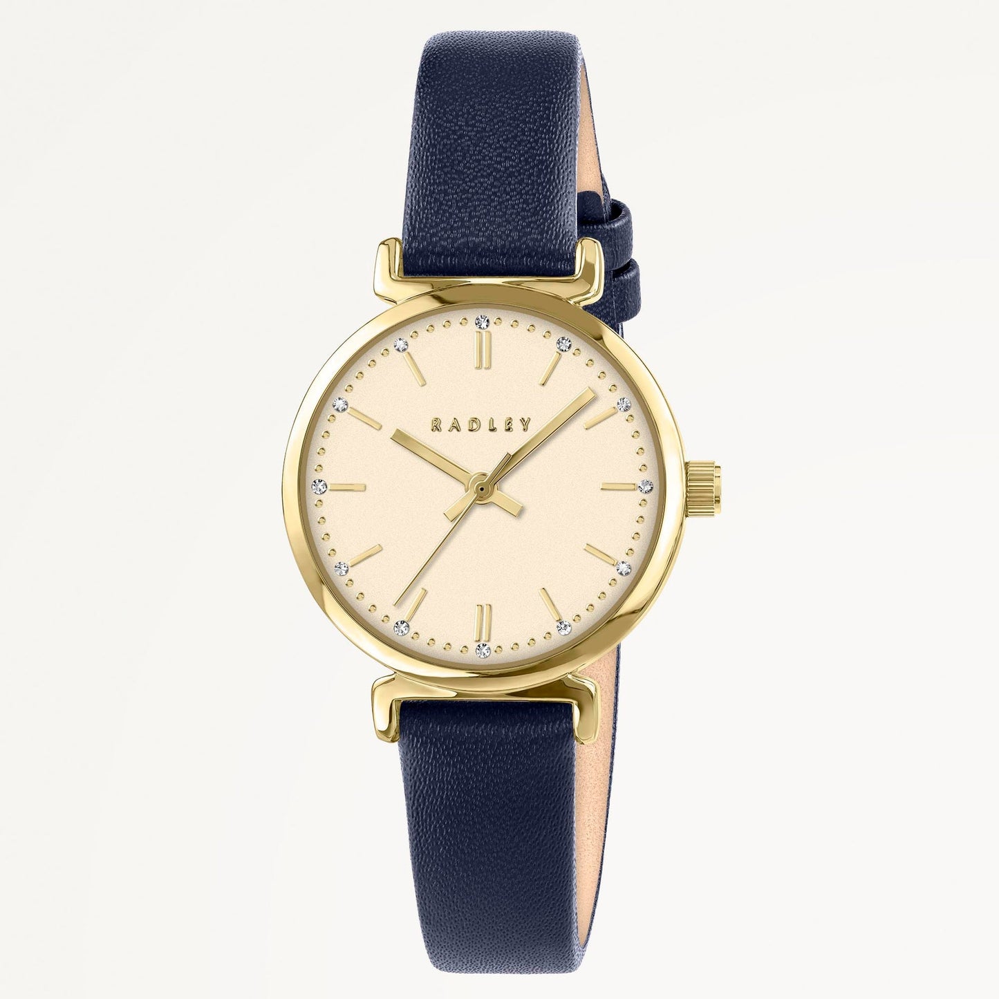 Radley London Roman Crescent T-Bar Leather Strap Watch Ink - RY21894