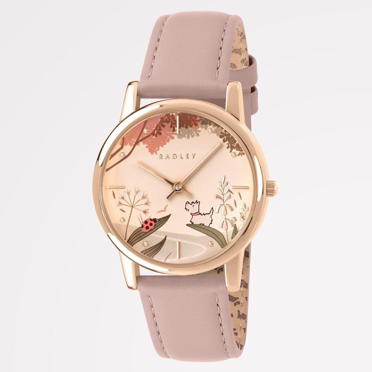Radley London Ladybird Road Leather Strap Watch Prairie Pink - RY21846