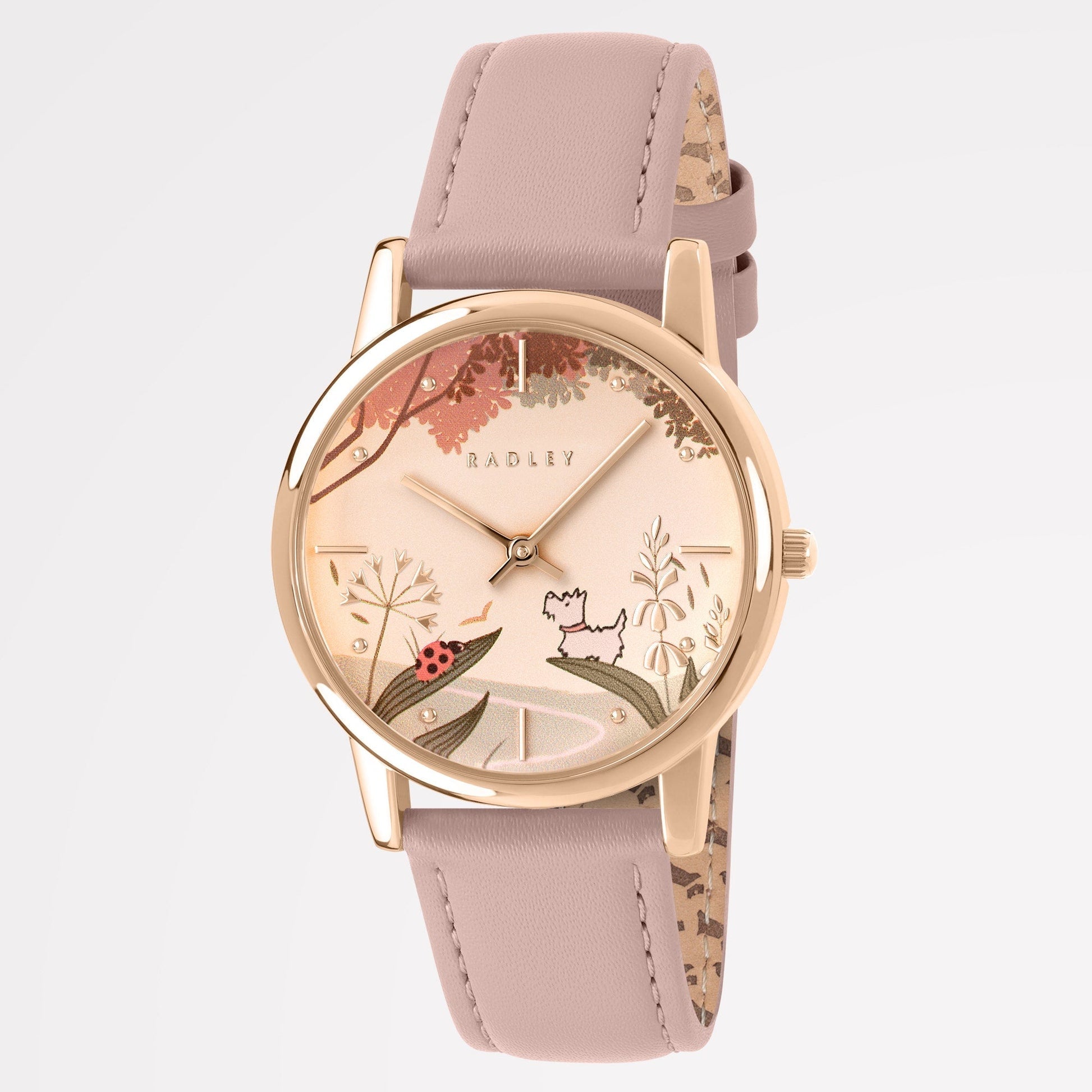 Radley London Ladybird Road Leather Strap Watch Prairie Pink - RY21846